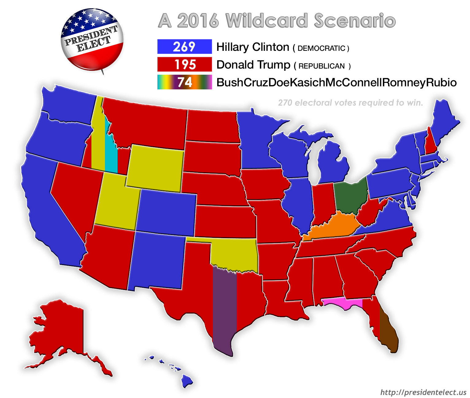 President Elect The Electoral College Wildcard Scenario 3